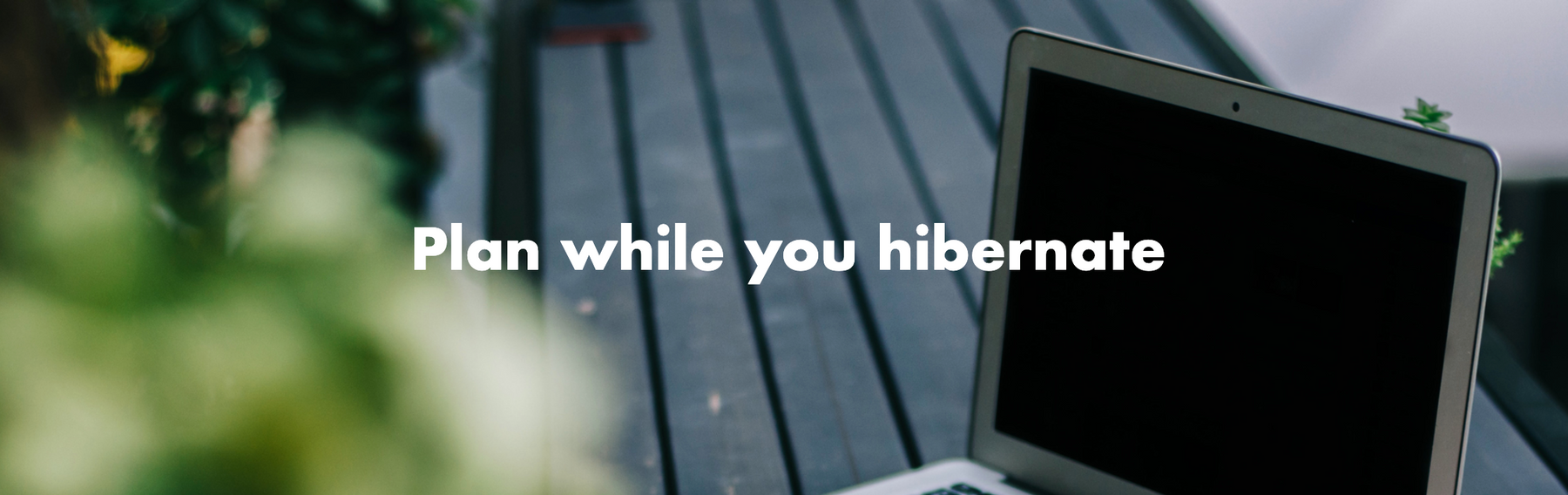 Plan while you hibernate