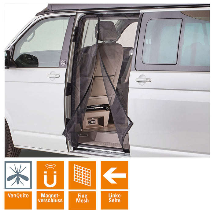Mosquito Net VW T5/T6/T6.1 with Zip for Side Door - LEFT or RIGHT