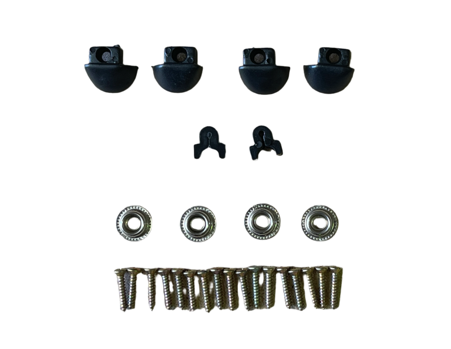 Curtain Mounting Package for 1 Window - Black