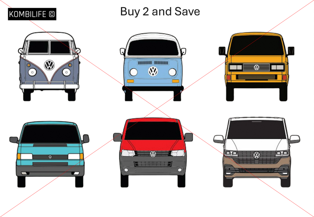 Evolutions Kombi Sticker Bundle - Buy 2 and Save