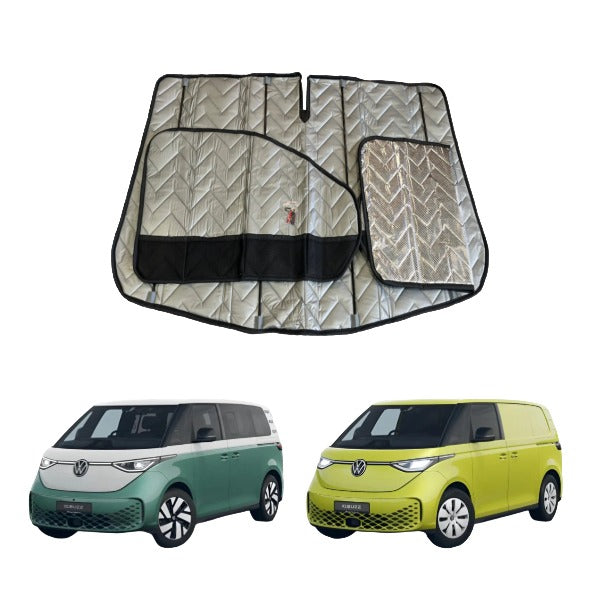 Front Cab Window ThermoMats - 3pc Magnetic with Pocket - VW ID Buzz / ID Buzz Cargo
