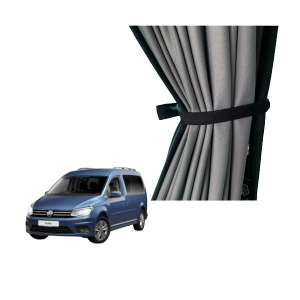 VW Caddy Maxi (2012-2020) Block Out Camper Curtains - 5 pc - LWB