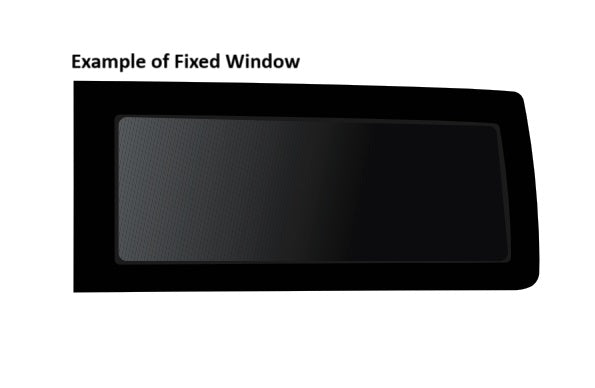 Fixed Window REAR RIGHT - LWB - VW T7 Transporter / Ford Transit Custom V710