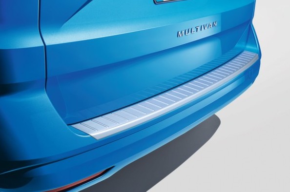 Genuine VW Rear Bumper Protector (SILVER) for T7 Multivan
