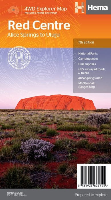 Hema Maps The Red Centre Map
