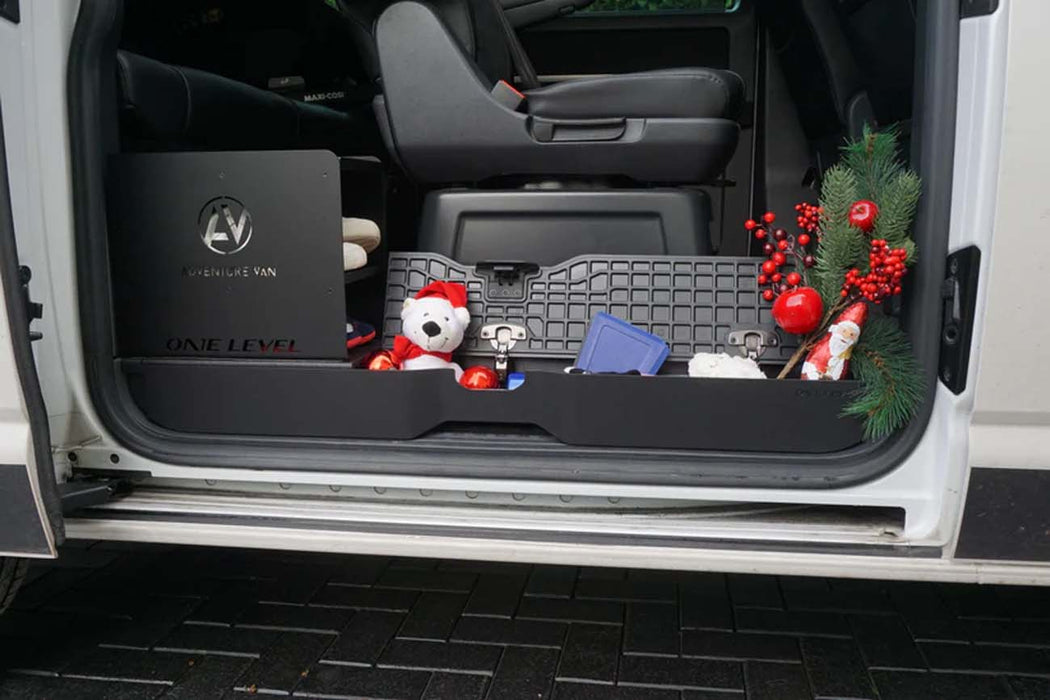 VW Multivan & California OneLevel step insert including Shoe Rack T5-T6-T6.1