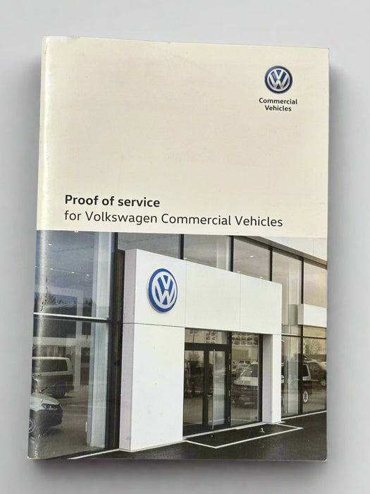 Genuine VW Commercial Vehicles Proof of Service book