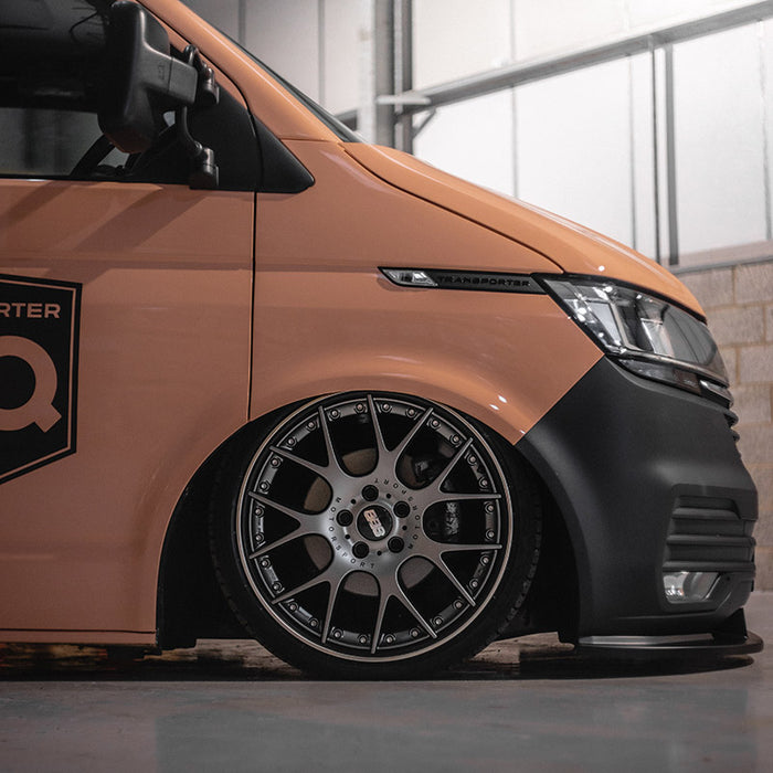 VW Transporter T6.1 – Lower Splitter – Standard Bumper – With Fixings – Matte Black