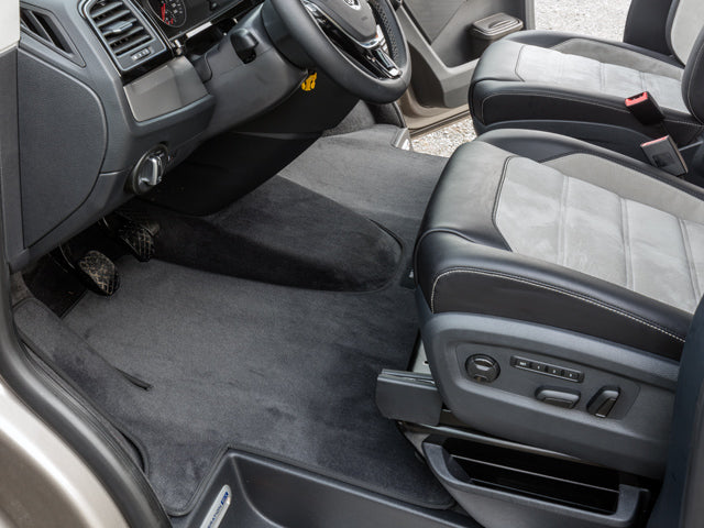 BRANDRUP Velour Carpets - Cabin - VW T6/T5 - Black - IN STOCK