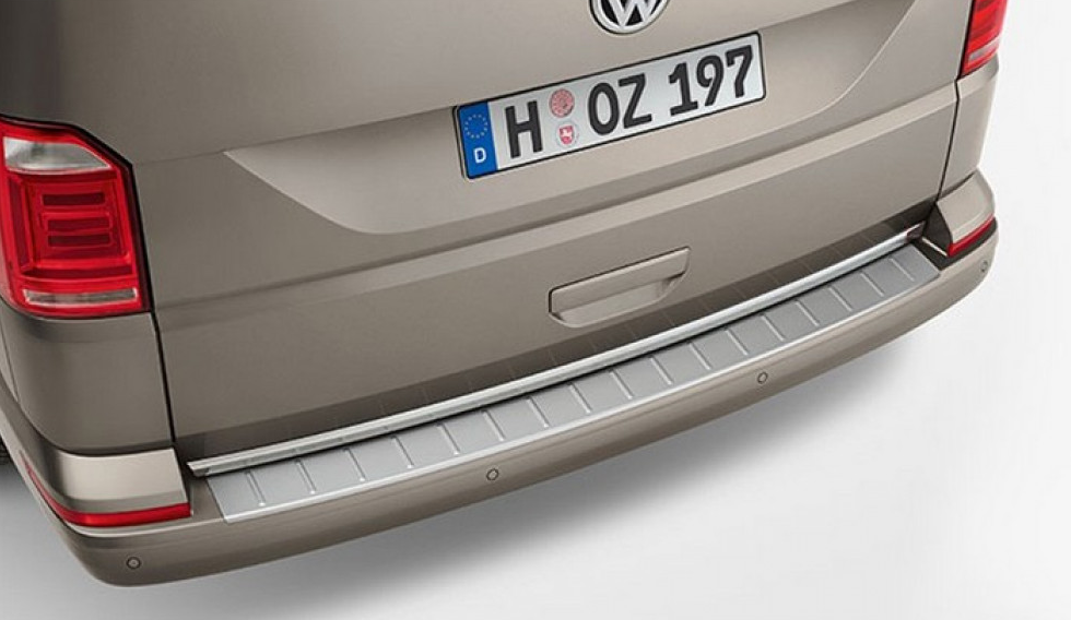Stainless Steel Bumper Protector Strip for T6 & T6.1 (2016+) - Genuine Volkswagen