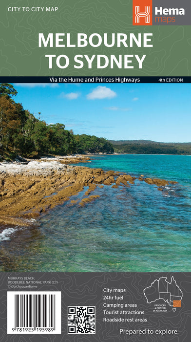 Hema Maps Melbourne to Sydney Map
