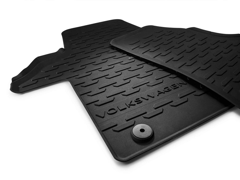 Genuine VW Rubber Floor Mats for Multivan / California / Transporter 2pc 3pc T6.1 - Genuine Volkswagen