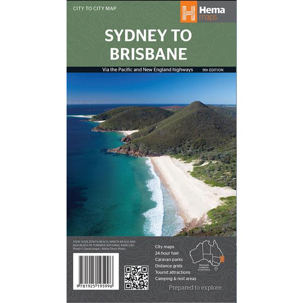 Hema Maps Sydney to Brisbane Map