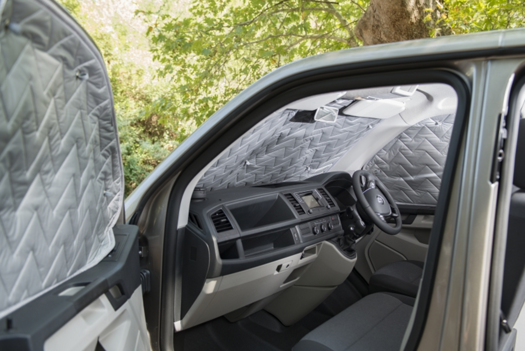 VW T5/T6/T6.1 Transporter & California FRONT Window ThermoMats - Driver/Passenger/Windscreen - 3pc