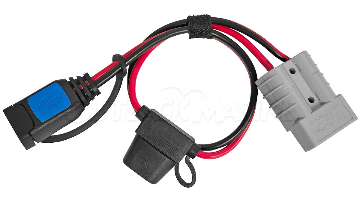 Victron Blue Smart IP65 Charger to 50A Anderson Connector (with 30A ATO fuse)
