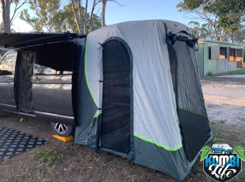 Premium Tailgate Tent w/ Floor & Mosquito Nets For VW T5/T6/T6.1 / ID. BUZZ / ID. BUZZ CARGO