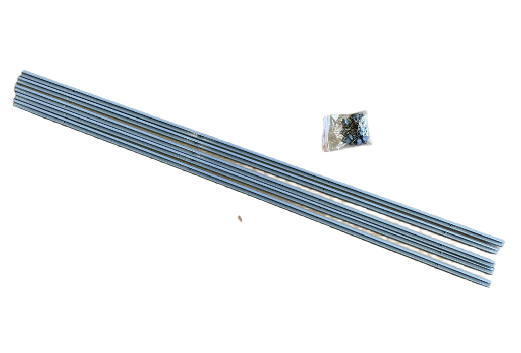 Straight Curtain Rail 140cm - Grey
