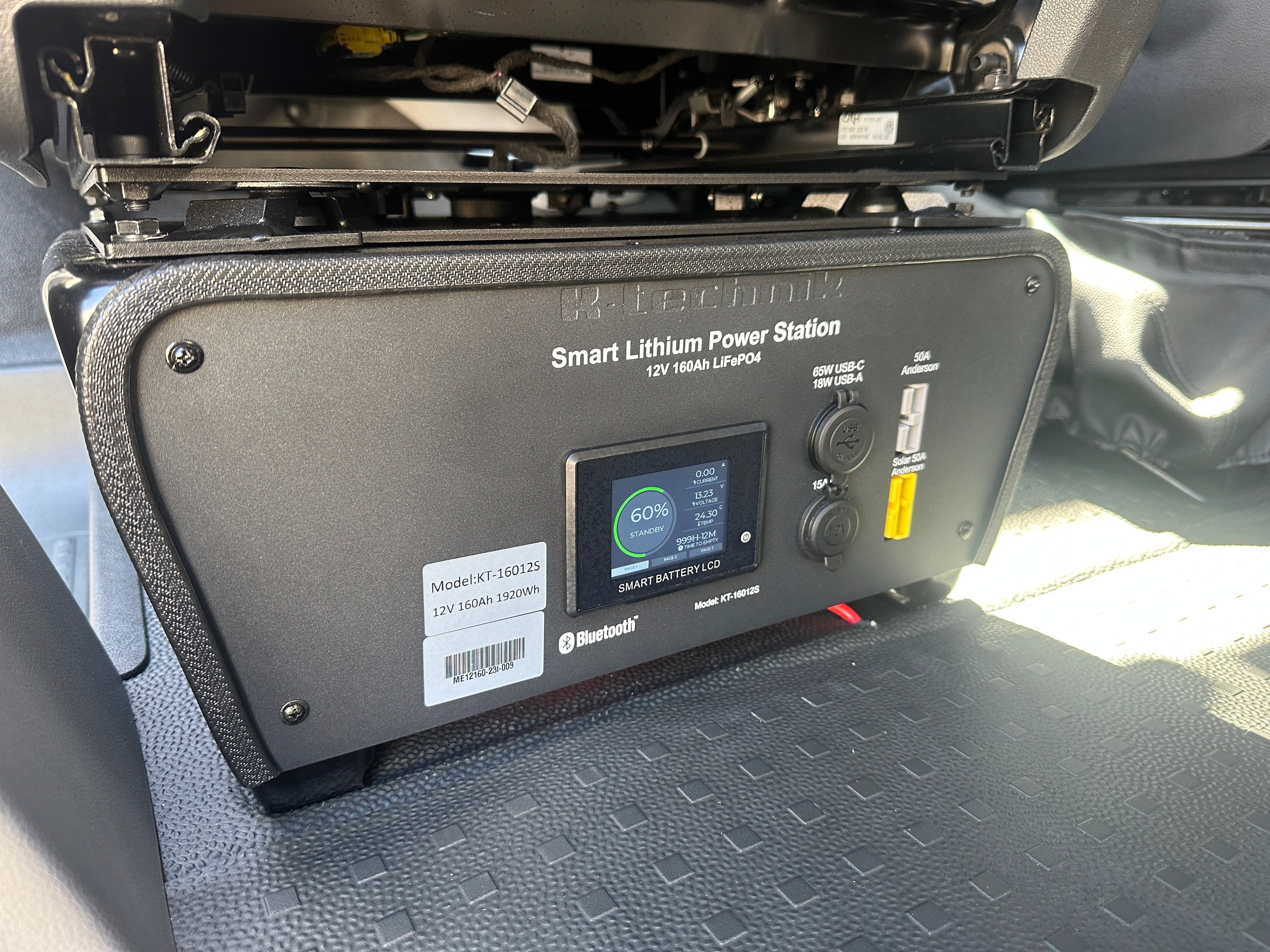 LiFePO4 Smart Lithium Under-seat Power Station 12V 160Ah for VW Campervans V2