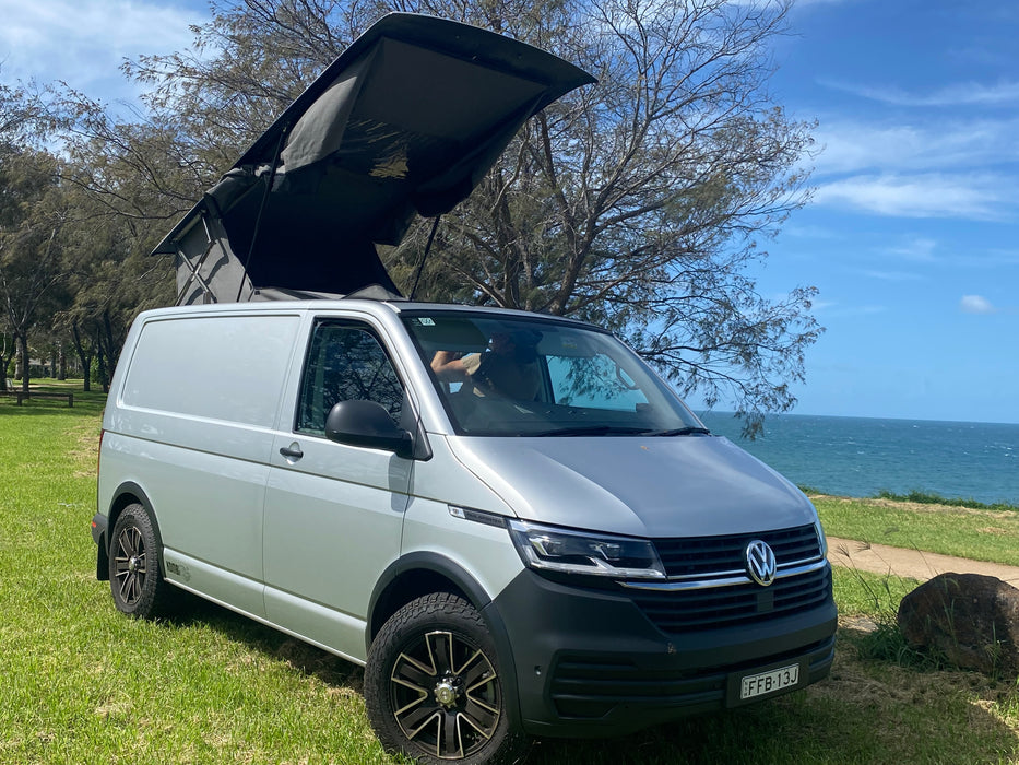 Horizon Sport Pop-Top Roof - Slimline VW T5 or T6 Transporter & Multivan Elevating Roof incl Roof Bed & Open Sky Canvas