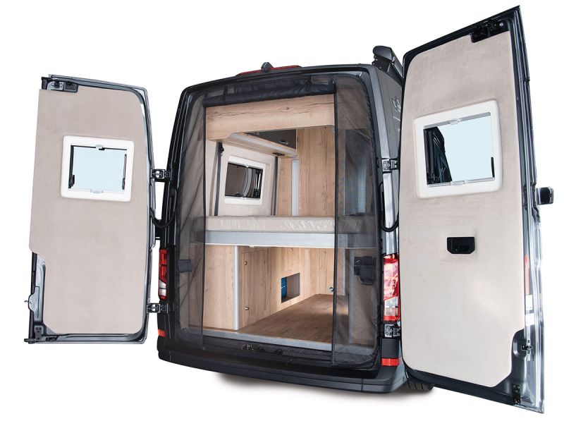 VanShower Volkswagen Crafter Mosquito Fine Mesh Net for Rear Gullwing Doors