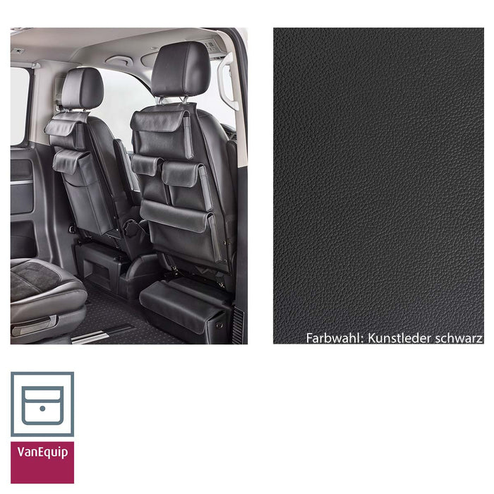 VW T5 & T6 Seat Utility Bag Deluxe - 4 pockets  - Anthracite