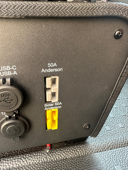 50A Anderson Double Adaptor - 50A to 2x50A - 145mm long