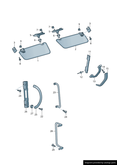VW Crafter D-Pillar Grab Handle (MY18 onwards)