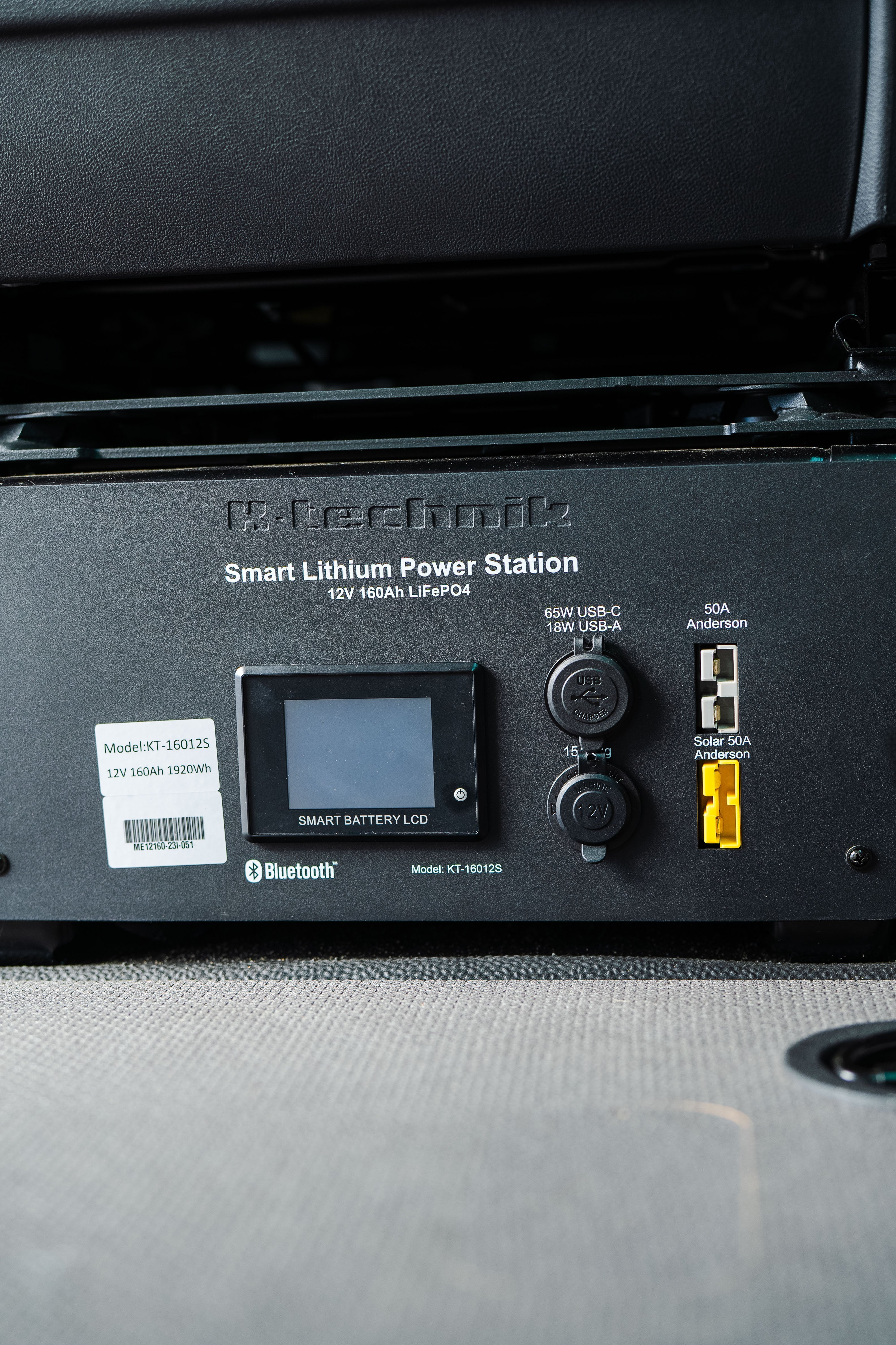 LiFePO4 Smart Lithium Under-seat Power Station 12V 160Ah for VW Campervans V2