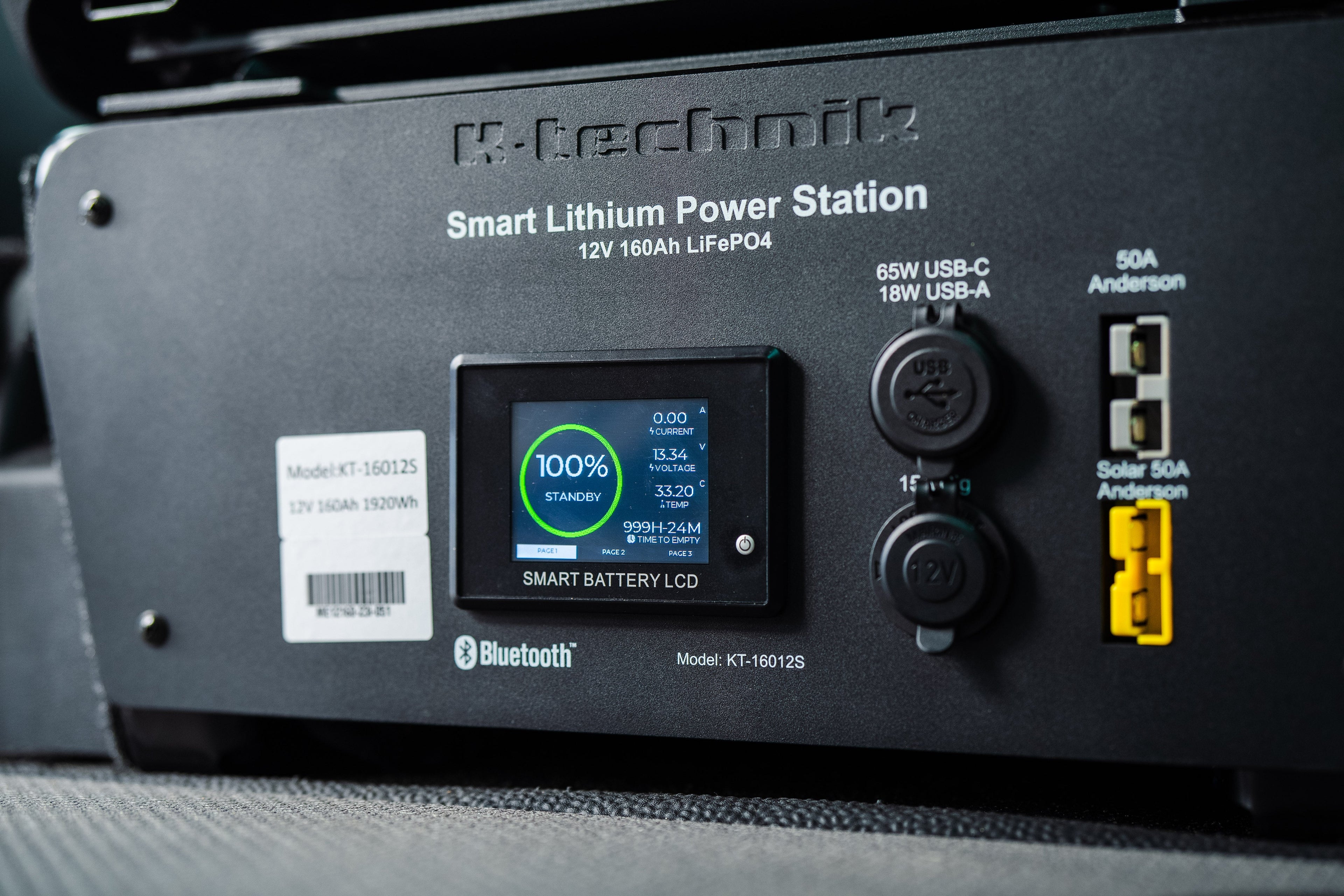 LiFePO4 Smart Lithium Under-seat Power Station 12V 160Ah for VW Campervans V2