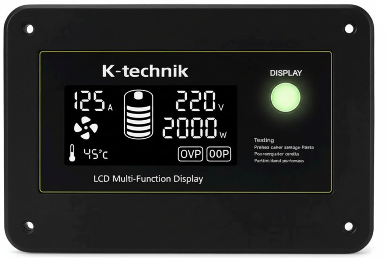 K-technik 2500W Pure Sine Wave Inverter Kit For Camper Converter VW T7 Transporter / Ford Transit Custom V710 / Mercedes Sprinter