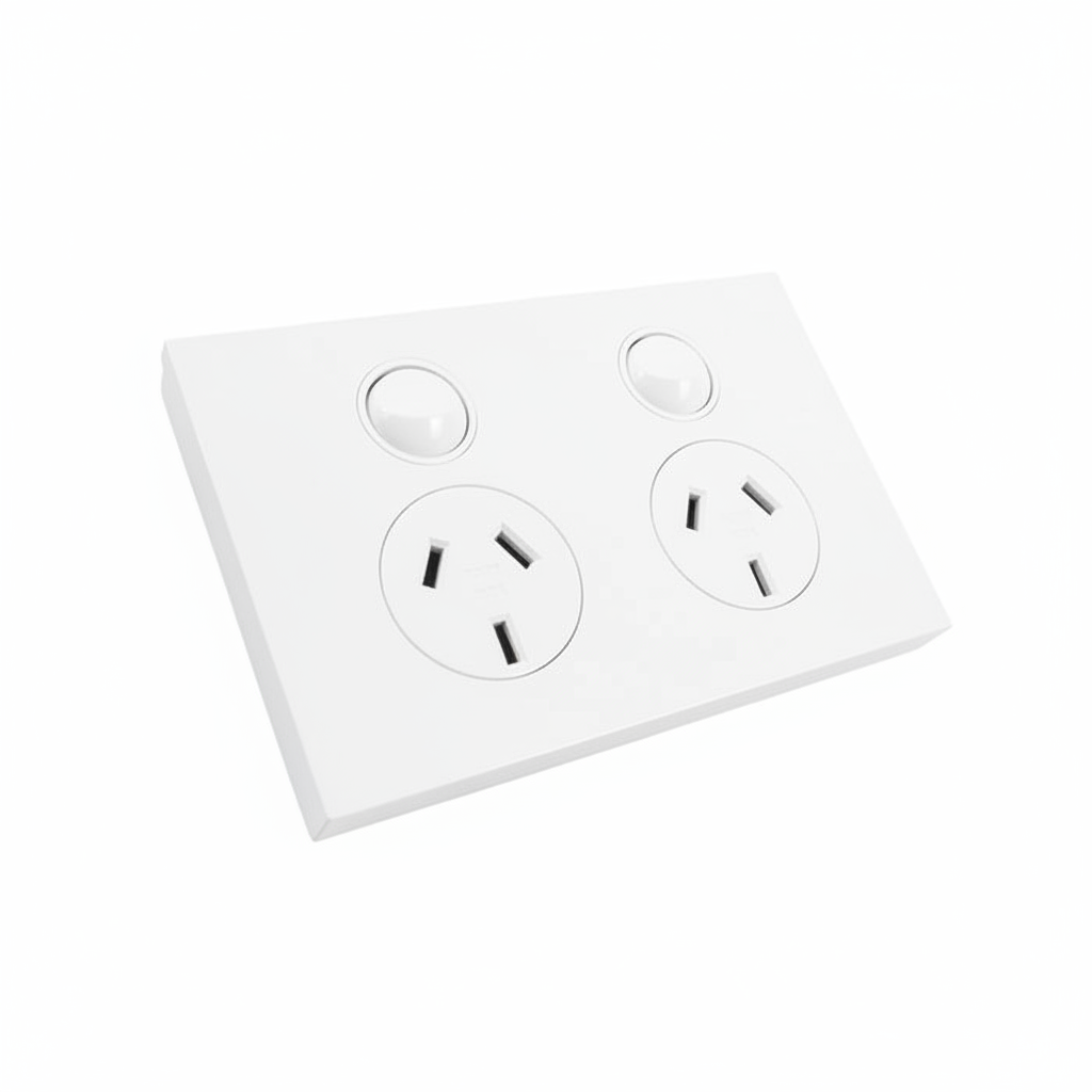 K-technik 240V Remote Double Outlet Kit - 5m - White