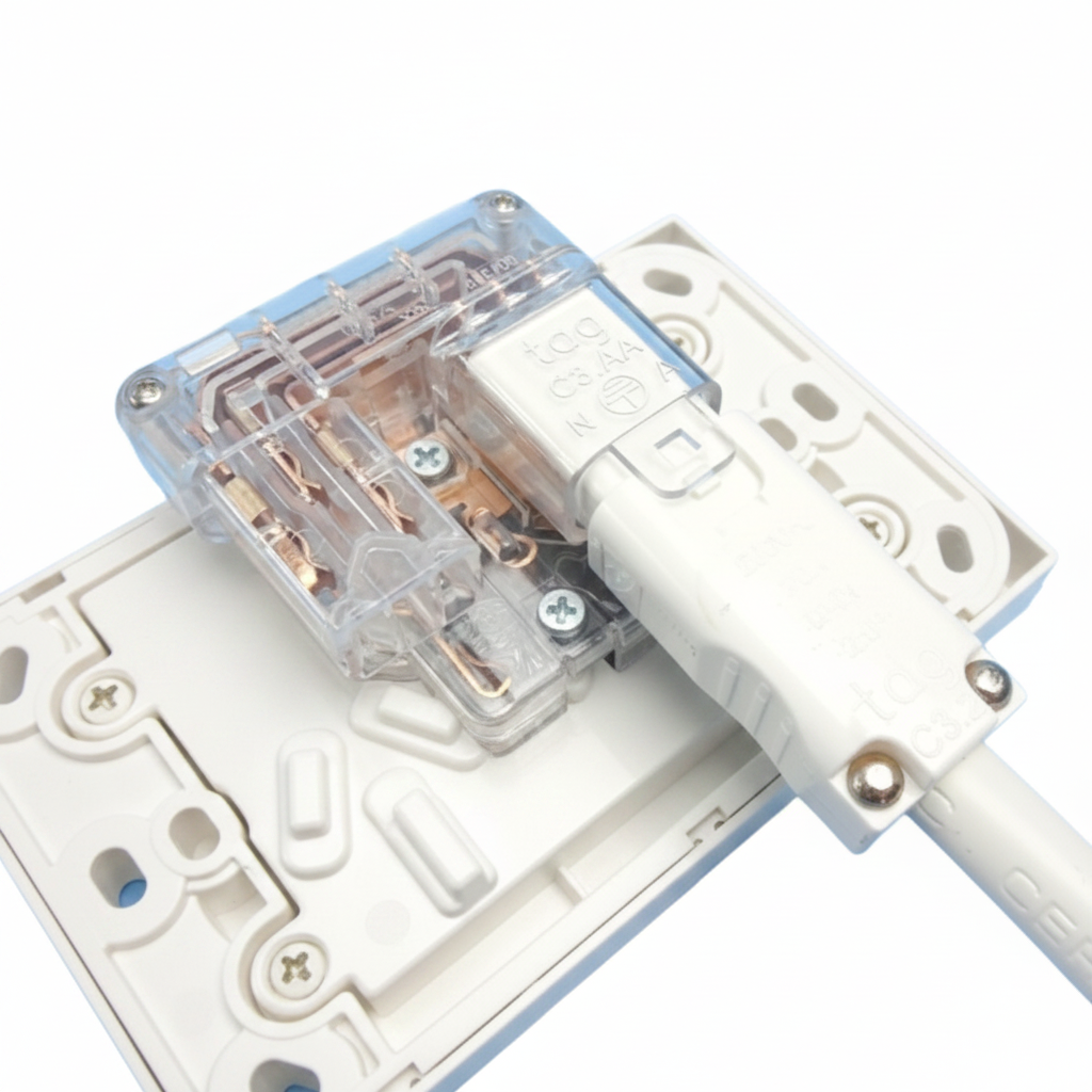 K-technik 240V Remote Double Outlet Kit - 5m - White