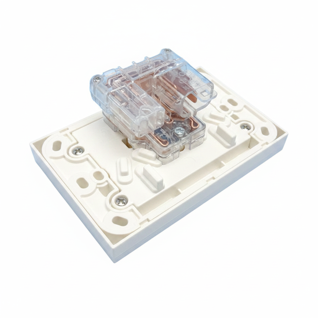 K-technik 240V Remote Double Outlet Kit - 5m - White