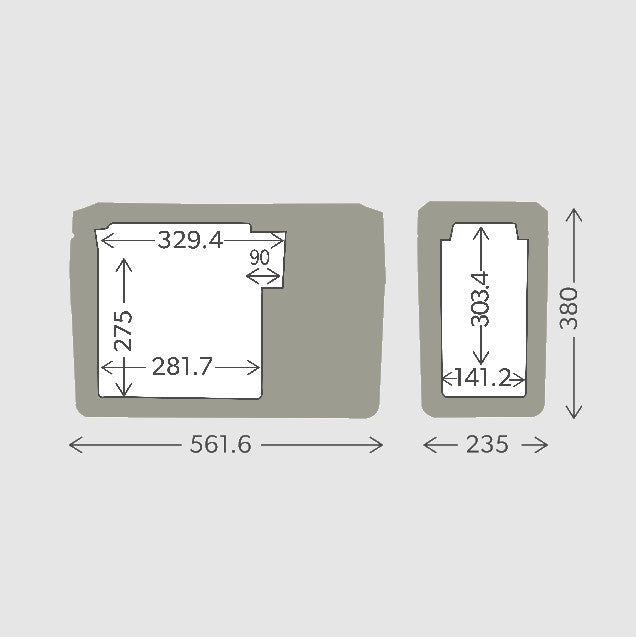 Portable Console Fridge / Freezer - Fits between Cabin Seats - CFF12