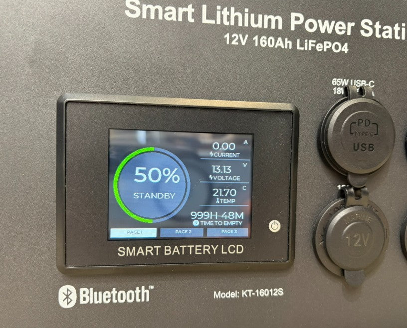 LiFePO4 Smart Lithium Under-seat Power Station 12V 160Ah for VW Campervans V2