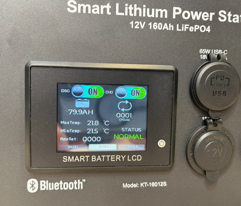LiFePO4 Smart Lithium Under-seat Power Station 12V 160Ah for VW Campervans V2