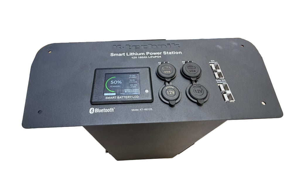 LiFePO4 Smart Lithium Under-seat Power Station 12V 160Ah for VW Campervans V2