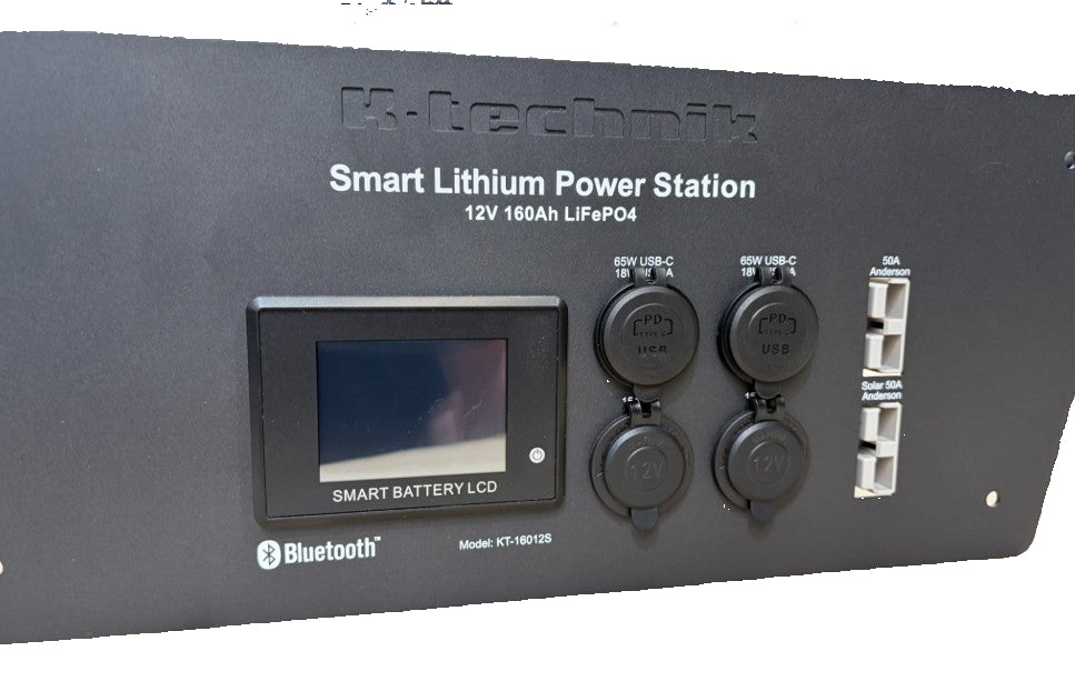 LiFePO4 Smart Lithium Under-seat Power Station 12V 160Ah for VW Campervans V2