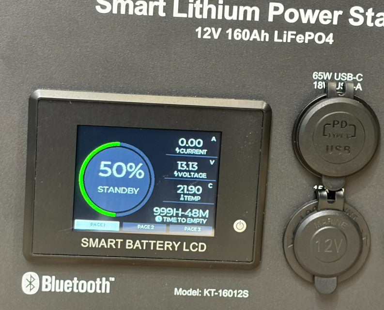LiFePO4 Smart Lithium Under-seat Power Station 12V 160Ah for VW Campervans V2