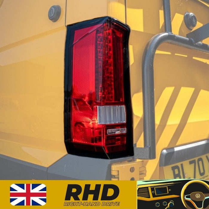 VW Crafter (2017-onwards) – Rear Lights – Sequential Indicator – LED – RHD – Barn Door – Red Clear