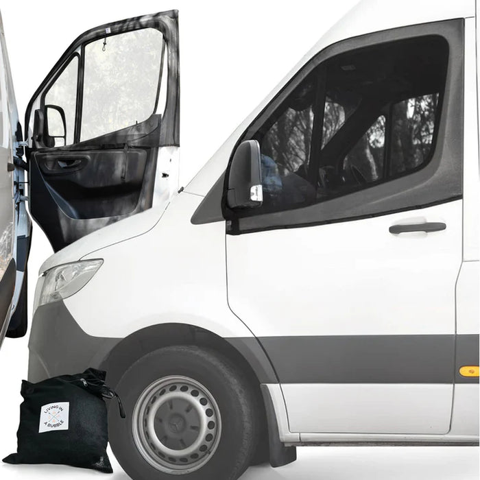 Living in a Bubble Universal Magnetic Front Window Fly Screens - For Cars and Vans