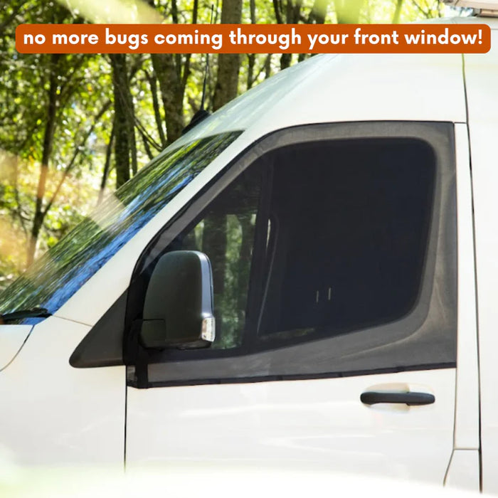 Living in a Bubble Universal Magnetic Front Window Fly Screens - For Cars and Vans