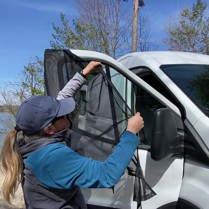 Living in a Bubble Universal Magnetic Front Window Fly Screens - For Cars and Vans