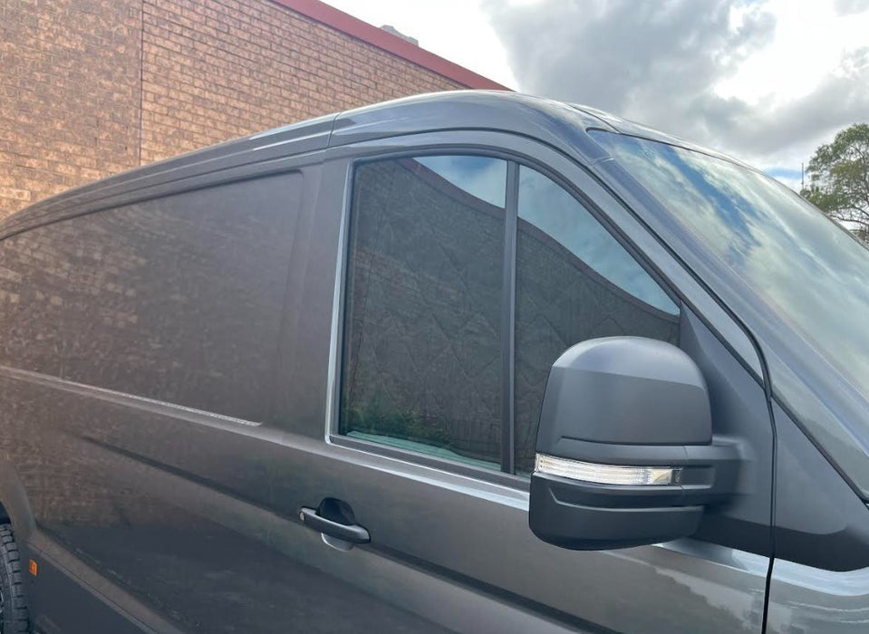 ThermoMats VW Crafter (2017-on) - Black Front Set Magnetic (3pc)