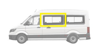 FRONT - Sliding Window For Crafter MWB & LWB 2017 onwards