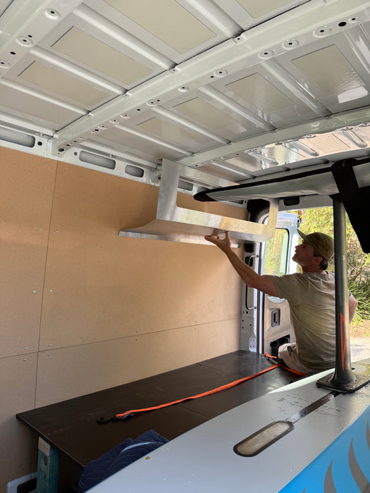 KombiLife Dirt Van Overland 1200mm Overhead Aluminum Cupboard for Campervans