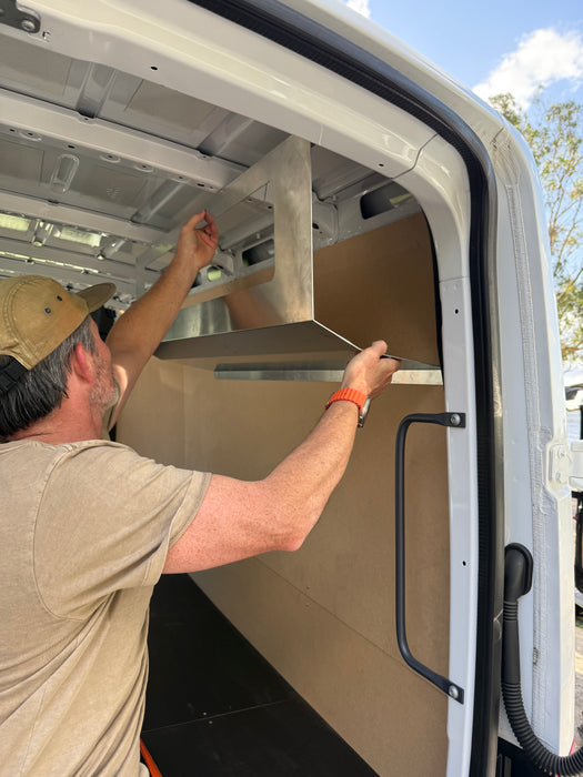 KombiLife Dirt Van Overland 1200mm Overhead Aluminum Cupboard for Campervans