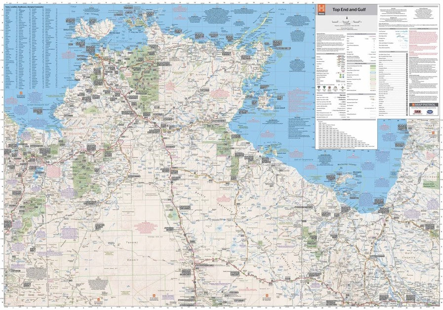 Hema Maps Top End and Gulf Map