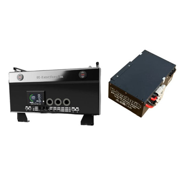 12V 173Ah LiFePO4 Smart Lithium Under-seat Power Station Kit For VW T7 Transporter / T7 Caravelle / Ford Transit Custom V710 / Ford Tourneo 2023+