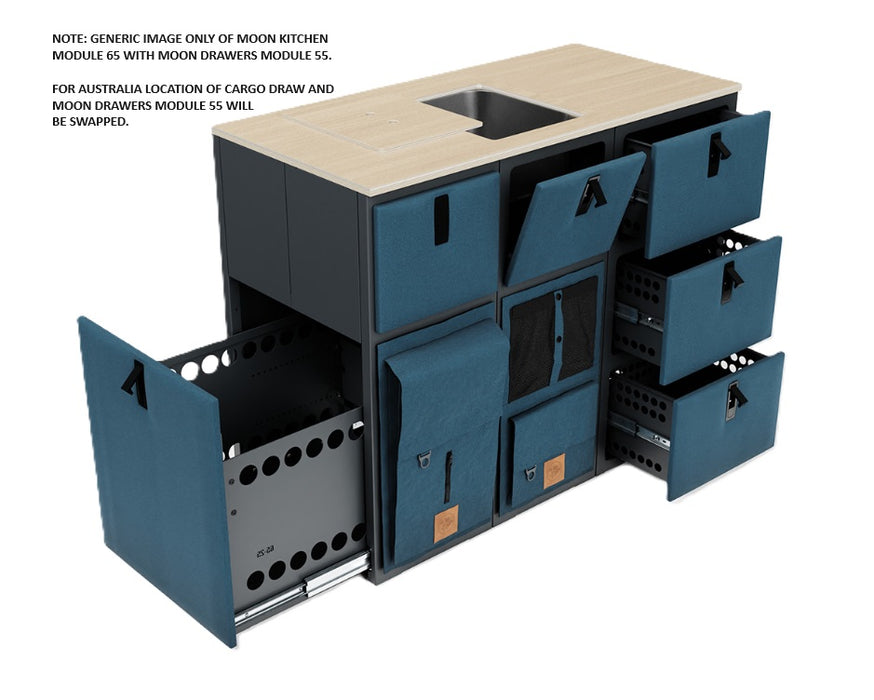 Moon Kitchen 2.0 Module 65 With Cargo Drawer With Module 55